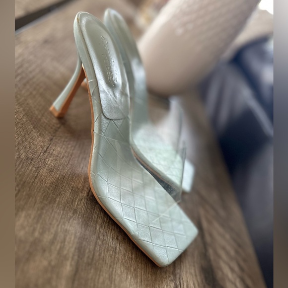 Clear kitten heel/mules/slip on - Picture 1 of 10